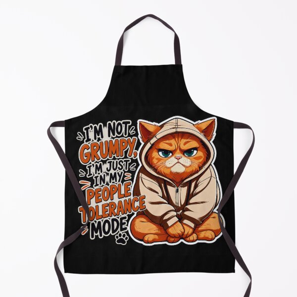 Item preview, People Tolerance Mode Funny Orange Cat Hoodie | Grumpy Cat Meme designed and sold by LONE SPIRIT CO..