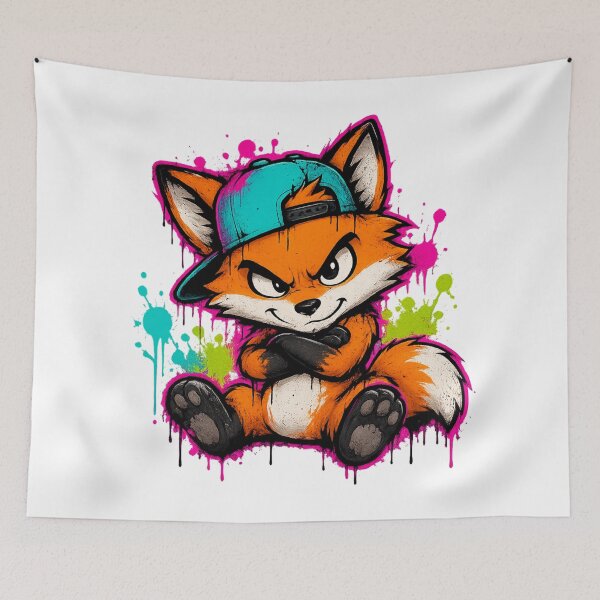 Item preview, Graffiti Fox designed and sold by Thor-stone.