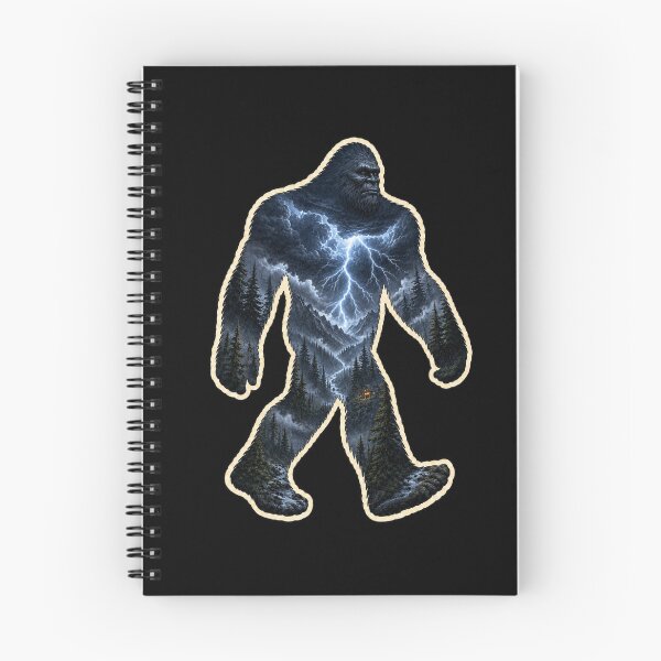 Item preview, Bigfoot Lightning , Sasquatch Double Exposure Wilderness Art designed and sold by Swanny's Custom T-shirt and Gift Designs.