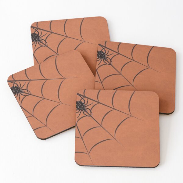Item preview, Minimalist Halloween Spider Web with Black Spider | Cute Spooky Autumn Art designed and sold by Elite Wall Art.