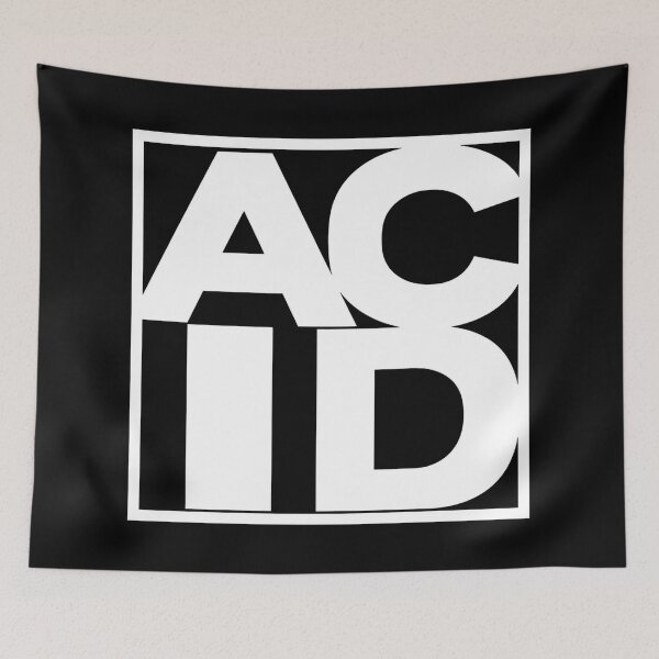 Item preview, ACID - Futuristic Techno Minimalism Design designed and sold by UndergroundRavers.