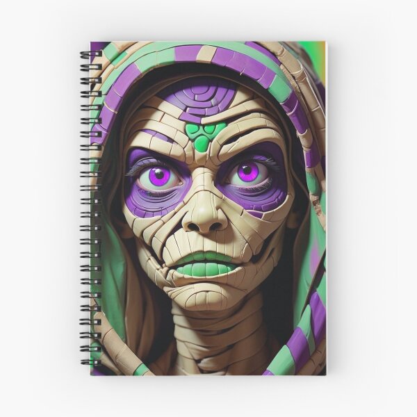 Item preview, Halloween Purple Green Female Mummy Classic Monster designed and sold by GaffaDesigns.