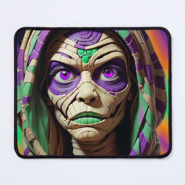 Item preview, Halloween Purple Green Female Mummy Classic Monster designed and sold by GaffaDesigns.