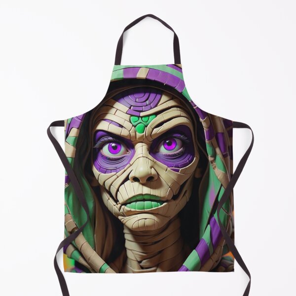 Item preview, Halloween Purple Green Female Mummy Classic Monster designed and sold by GaffaDesigns.