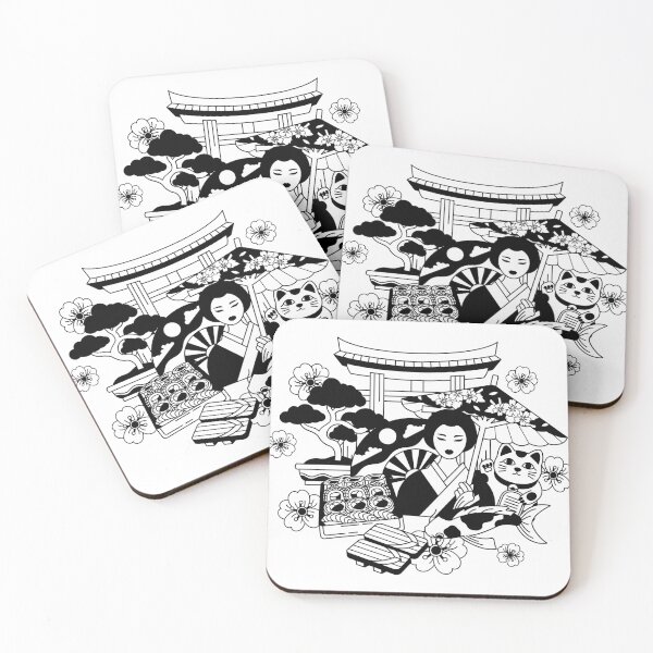 Item preview, Midnight Peony: Elegant Japanese-Style Ink Floral Art designed and sold by LiveLearnCreate.
