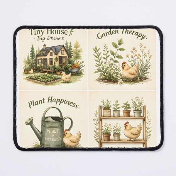 Item preview, Cozy Tiny Cottage Botanical Watercolor designed and sold by Spirit of Siam.