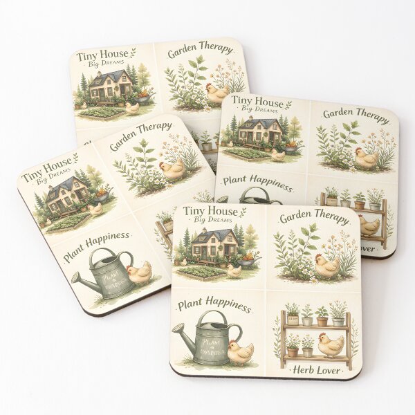 Item preview, Cozy Tiny Cottage Botanical Watercolor designed and sold by Spirit of Siam.