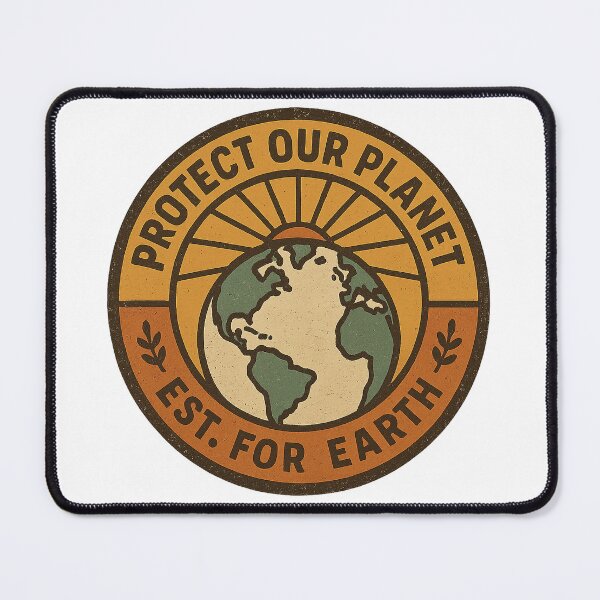 Item preview, Vintage Earth Guardian Retro Save Planet Badge Patch designed and sold by minynature.