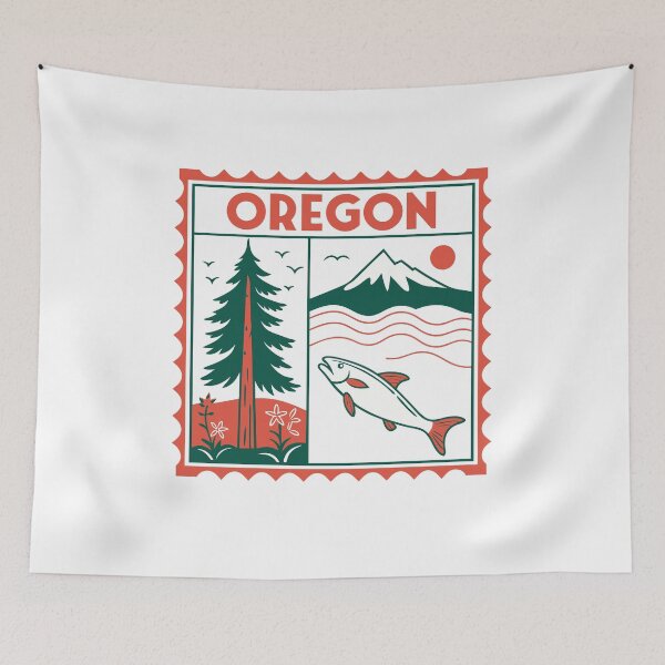 Item preview, Oregon Pacific Northwest Outdoors Fishing Hiking Traveler State Pride designed and sold by Simsimah26Parks.