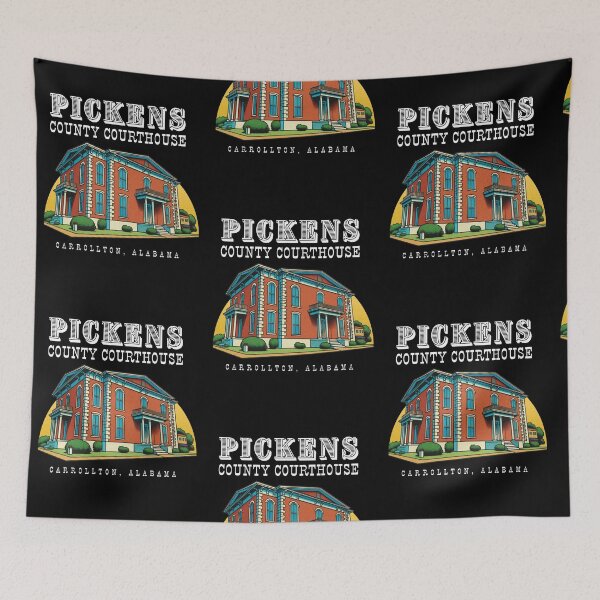 Item preview, Pickens County Courthouse (Carrollton, Alabama) Hero Graphic designed and sold by GhostlyWorld.