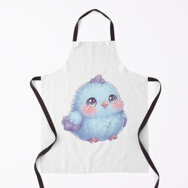 Item preview, Super Cute Fluffy Baby Blue Bird with Sparkly Eyes designed and sold by Stickivo.