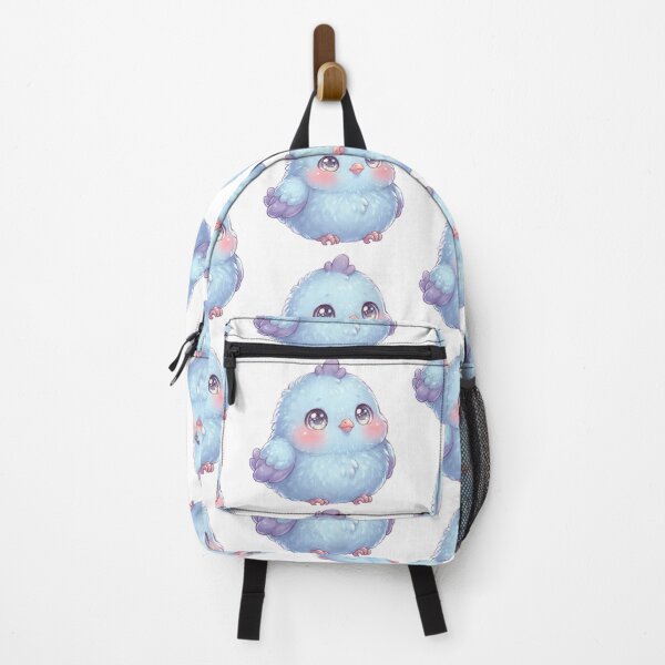 Item preview, Super Cute Fluffy Baby Blue Bird with Sparkly Eyes designed and sold by Stickivo.