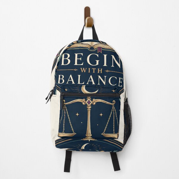 Item preview, Balanced Soul Crescent Scale Premium Faith Inspired Sticker designed and sold by Tharaazu.