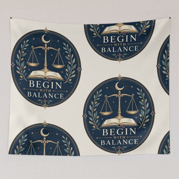 Item preview, Balanced Soul Crescent Scale Premium Faith Inspired Sticker designed and sold by Tharaazu.