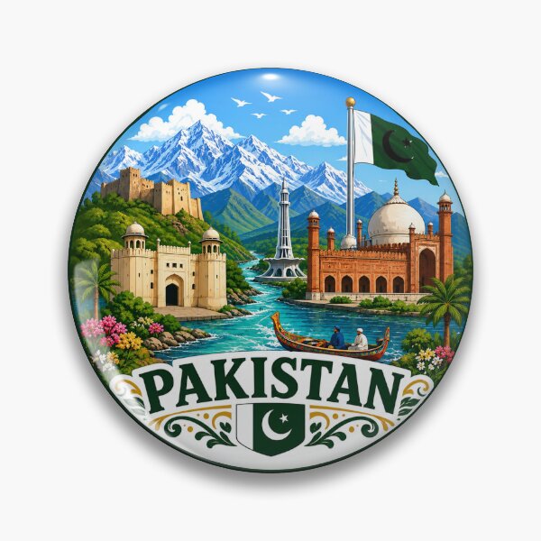 Item preview, Pakistan - Mountains and Rich Cultural Heritage  designed and sold by Myra365Art.