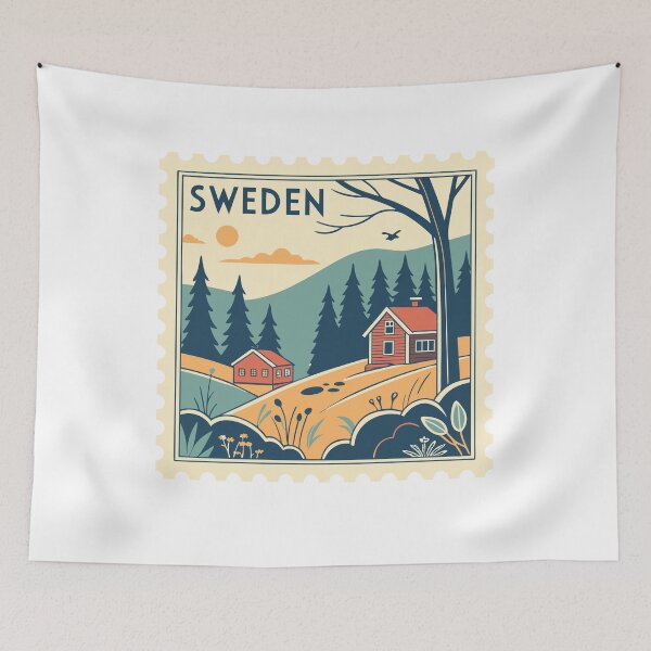 Item preview, Sweden Travel Landscape Scandinavian Nordic Heritage Vacation designed and sold by Simsimah26Parks.