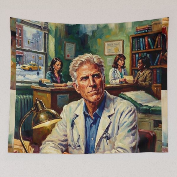 Item preview, Becker Retro Sitcom Comedy Medical Office Doctor Tribute Art TV Show Poster designed and sold by Art's Diner.