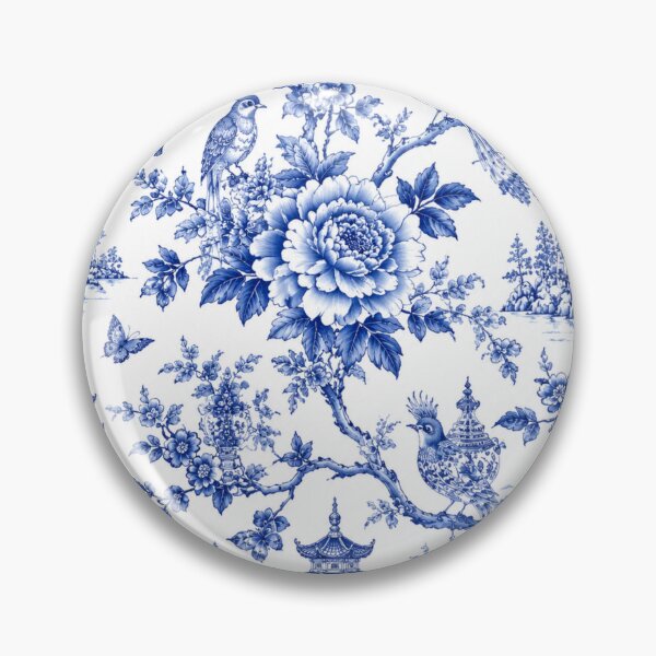 Item preview, Vintage Blue Chinoiserie Phone Case | Elegant Floral Porcelain Style Aesthetic designed and sold by Nara8.