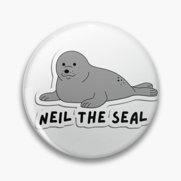 Item preview, Neil the seal designed and sold by Shresart ✨.