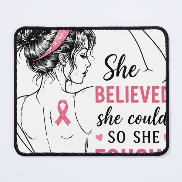 Item preview, She Believed She Fought Breast Cancer Design designed and sold by ⭐ AURA STUDIO.