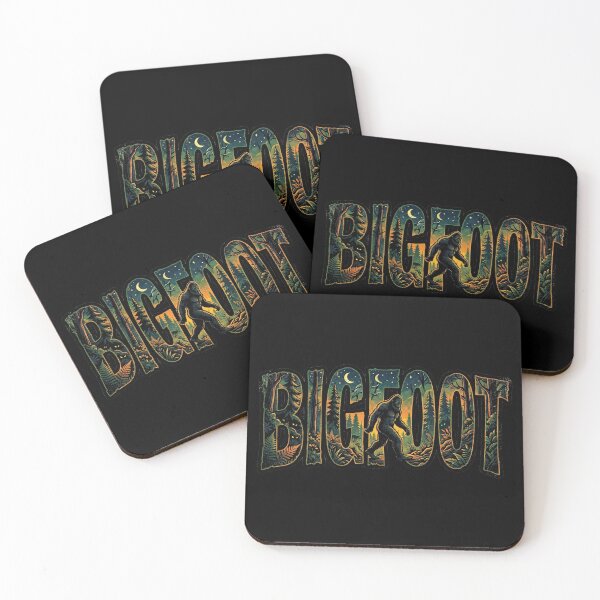 Item preview, Bigfoot Retro Pop Art Forest Cryptid Typography designed and sold by redsharkuk.