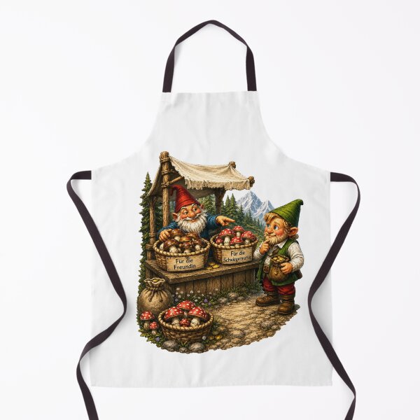 Item preview, Funny Gnome Mushroom Seller – Für die Freundin & Für die Schwiegermutter | German Forest Humor designed and sold by Alpine-Ink.