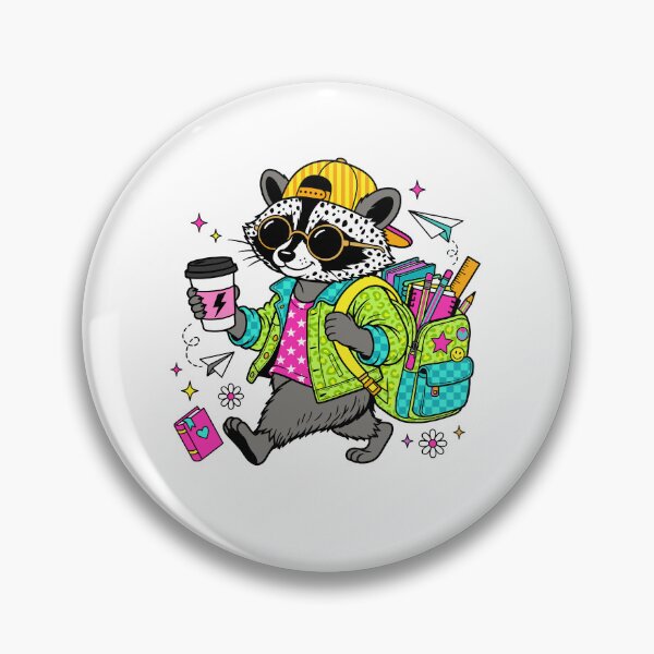 Item preview, Cool Raccoon Back to School Kids Teacher designed and sold by KroghDs.