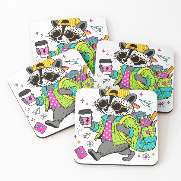 Item preview, Cool Raccoon Back to School Kids Teacher designed and sold by KroghDs.