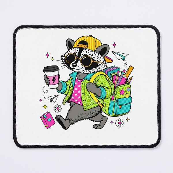 Item preview, Cool Raccoon Back to School Kids Teacher designed and sold by KroghDs.