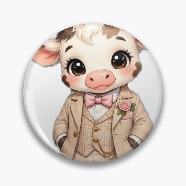Item preview, Cute Gentleman Cow designed and sold by DailyDoodlesBySumbul.