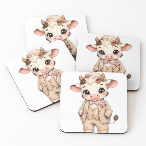 Item preview, Cute Gentleman Cow designed and sold by DailyDoodlesBySumbul.