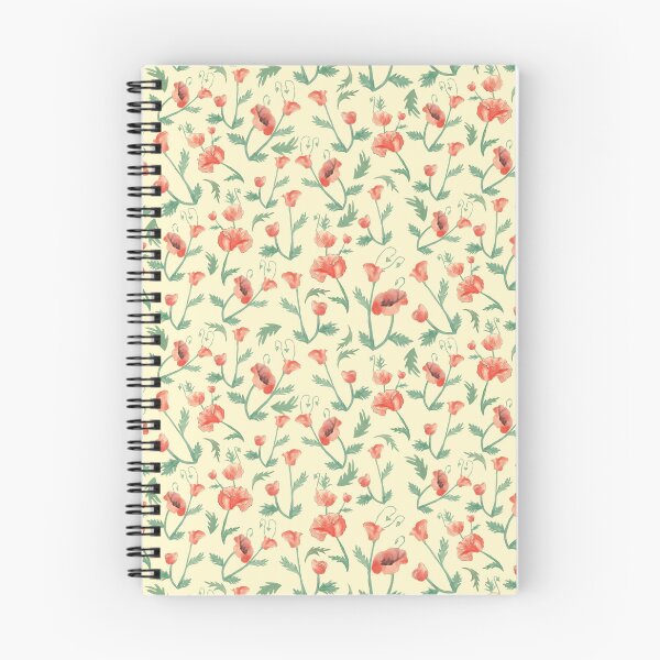 Item preview, Watercolor Poppy Pattern | Botanical Wildflower Floral Design for Cottage Garden Decor designed and sold by CaroStudioTX.