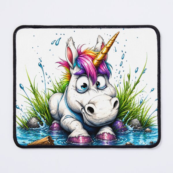 Item preview, Cute Donkey Unicorn Fantasy Creature Illustration | Funny Magical Animal Art designed and sold by bambooks.tabooks.