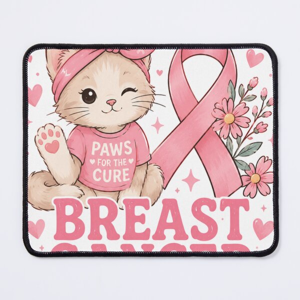 Item preview, Paws for the Cure Cat Design designed and sold by ⭐ AURA STUDIO.