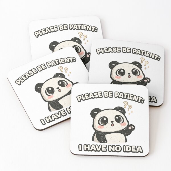 Item preview,  Please Be Patient I Have No Idea Panda Funny Kawaii Shirt Relatable Humor Gift Panda Lover Tee Cute Panda Shirt designed and sold by Gremlin Hours.