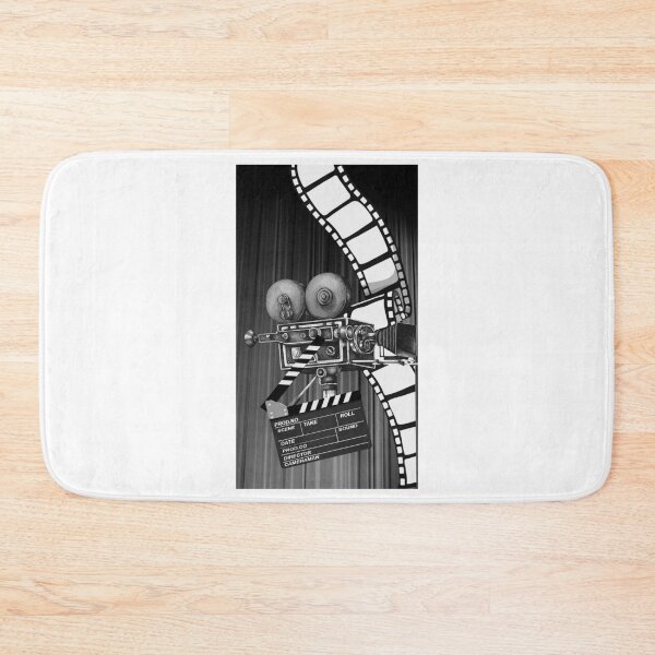 Item preview, Through the Lens – Vintage Cinema Camera Noir Edition v2 - for light background designed and sold by WheelieGdArt.
