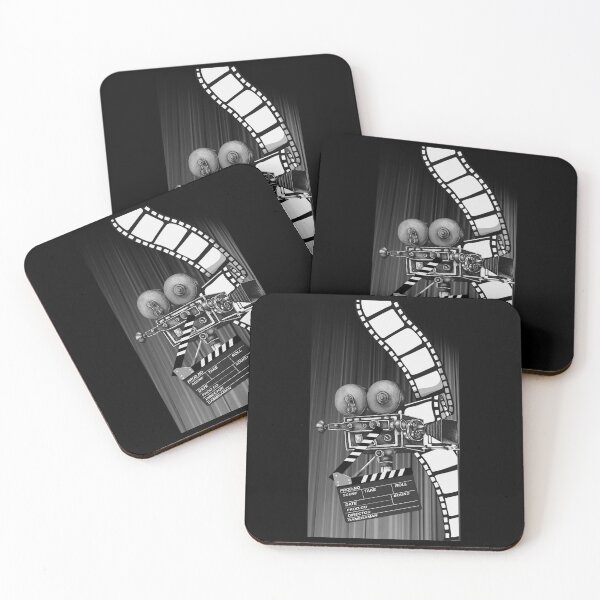 Item preview, Through the Lens – Vintage Cinema Camera Noir Edition v3 - for dark background designed and sold by WheelieGdArt.