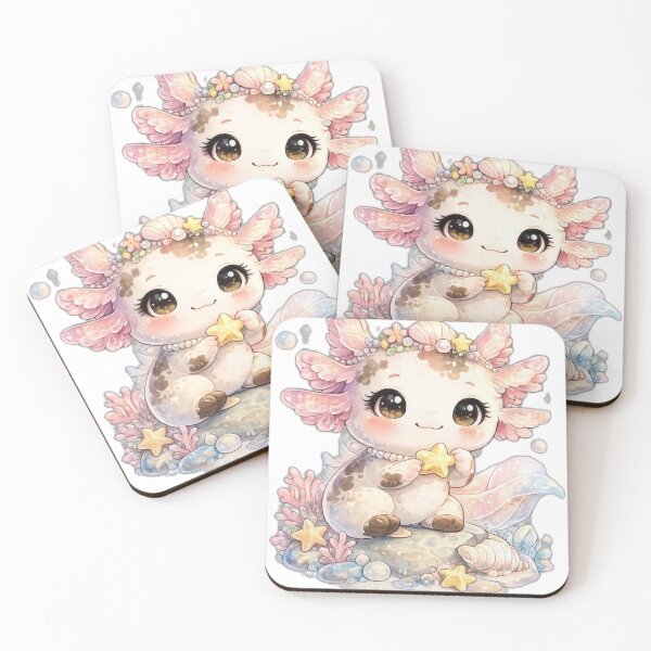 Item preview, Cute Axolotl Mermaid Fantasy designed and sold by DailyDoodlesBySumbul.