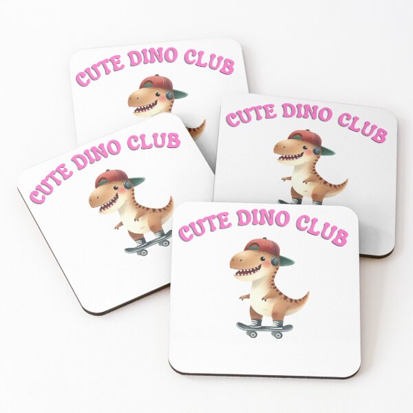 Item preview, Cute Dino Club – Skater T-Rex with Headphones and Snapback designed and sold by MULEWASTUDIOS.