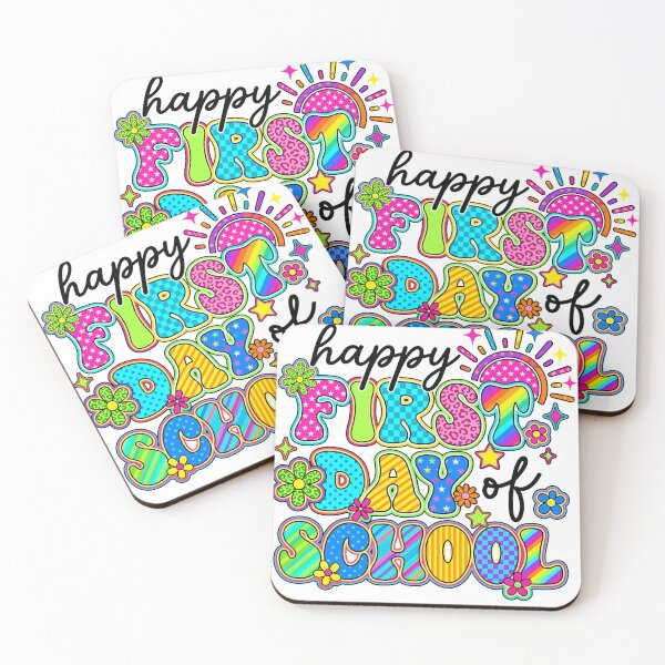 Item preview, Groovy Neon First Day of School Kids Teacher designed and sold by KroghDs.