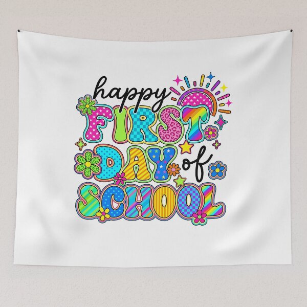 Item preview, Groovy Neon First Day of School Kids Teacher designed and sold by KroghDs.
