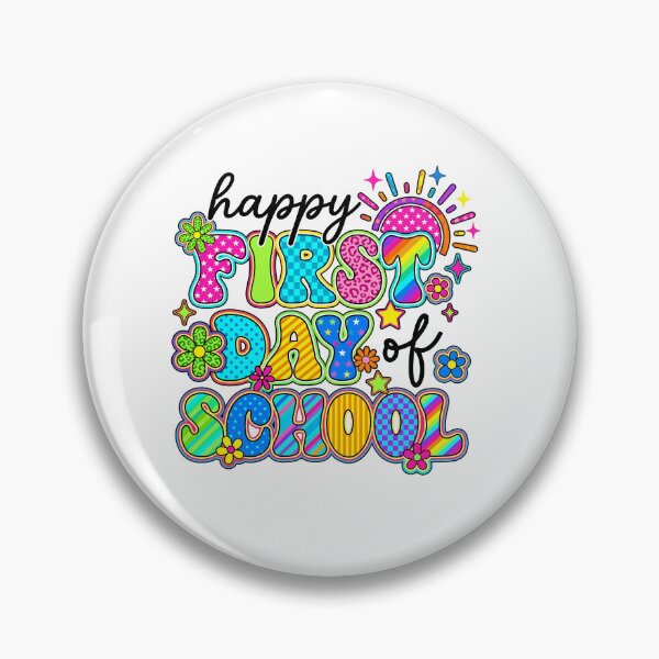 Item preview, Groovy Neon First Day of School Kids Teacher designed and sold by KroghDs.
