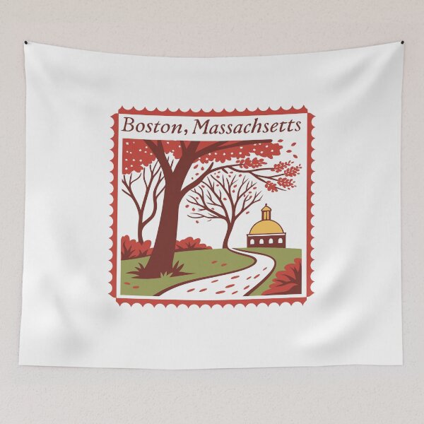 Item preview, Boston Massachusetts City Travel New England Landmark Souvenir designed and sold by Simsimah26Parks.
