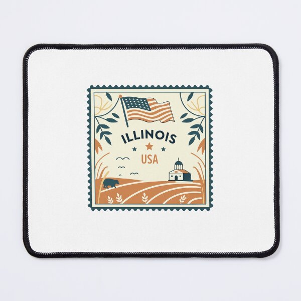 Item preview, Illinois USA American State Pride Illinois Resident Travel Souvenir designed and sold by Simsimah26Parks.