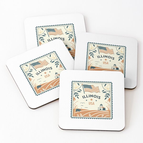 Item preview, Illinois USA American State Pride Illinois Resident Travel Souvenir designed and sold by Simsimah26Parks.