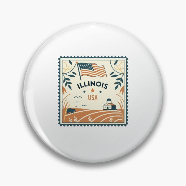 Item preview, Illinois USA American State Pride Illinois Resident Travel Souvenir designed and sold by Simsimah26Parks.