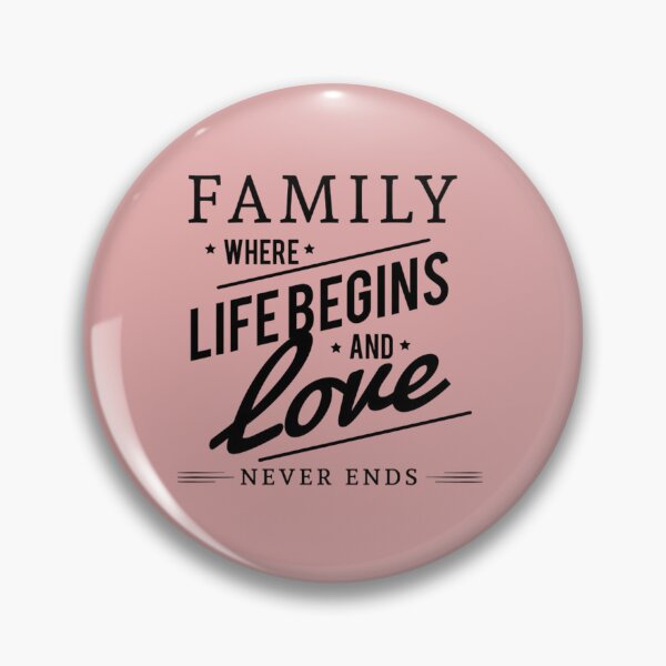 Item preview, Family Where Life Begins and Love Never Ends | Inspirational Family Quote Typography designed and sold by Elite Wall Art.
