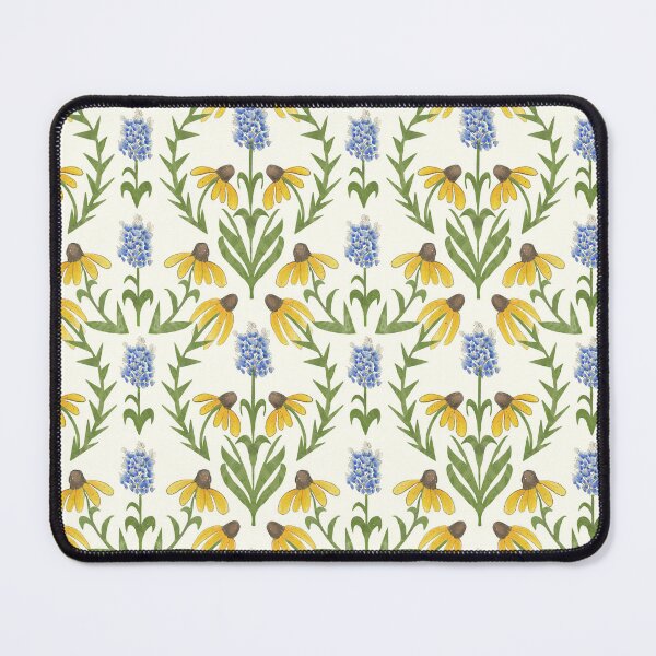 Item preview, Texas Wildflower Watercolor Pattern | Bluebonnet & Black-Eyed Susan Botanical Design designed and sold by CaroStudioTX.