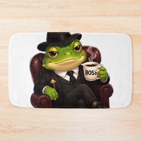 Item preview, Mafia Frog Boss Coffee Time designed and sold by DailyDoodlesBySumbul.