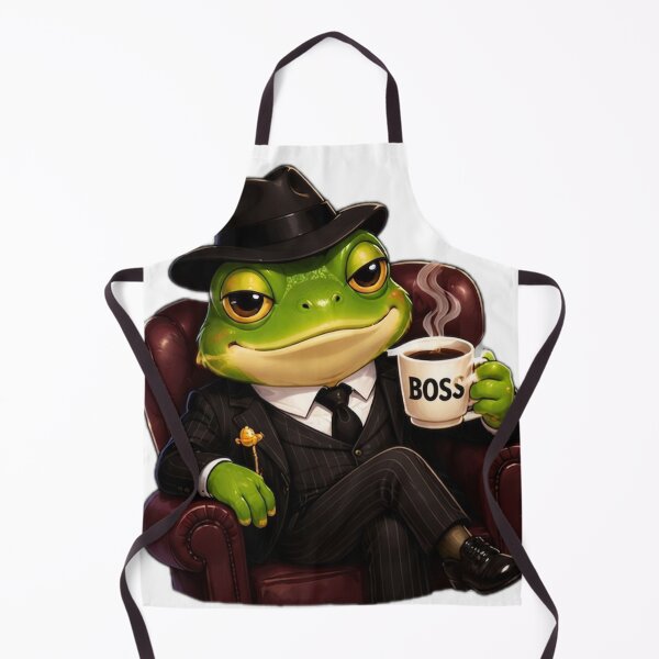 Item preview, Mafia Frog Boss Coffee Time designed and sold by DailyDoodlesBySumbul.